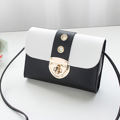 Tailored Fashion Womens Lock Leather Shoulder Bag Messenger Bag Mobile Phone Bag