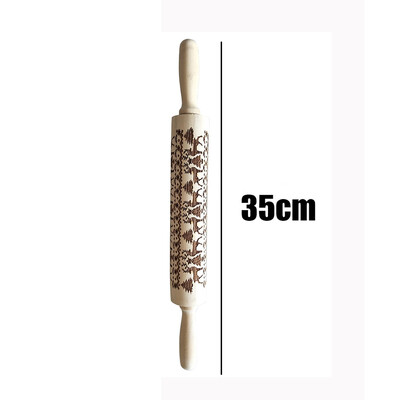 Gobestart Christmas Rolling Pin Engraved Carved Wood Embossed Rolling Pin Kitchen Tool
Gobestart Christmas Rolling Pin Engraved Carved Wood Embossed Rolling Pin Kitchen Tool