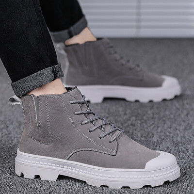 Winter martin boots mens boots Korean version of English wind leather short boots high-heeled shoes Joker mens snowshoes
Winter martin boots mens boots Korean version of English wind leather short boots high-heeled shoes Joker mens snowshoes