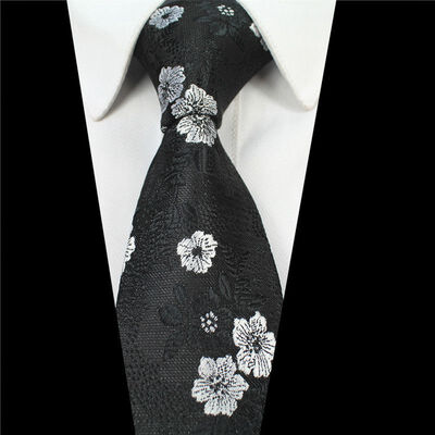 Customized 19-year new tie high-grade polyester silk yarn-dyed jacquard cashew flower tie small floral tie
Customized 19-year new tie high-grade polyester silk yarn-dyed jacquard cashew flower tie small floral tie