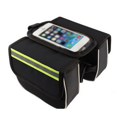 Outdoor Bicycle Cycling Mountain Bike Front Tube Hard Shell Saddle Pouch Bag