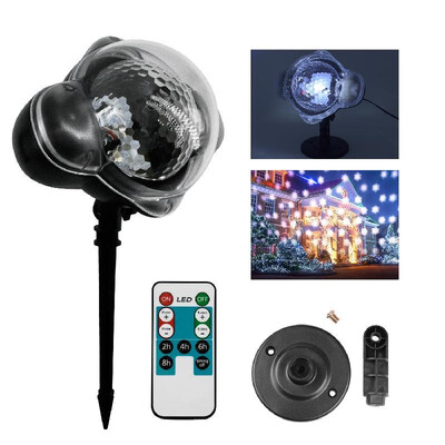 Snowfall LED Projector Light Christmas Snowflake Flurries Projection Lamp with Remote Control for Indoor Garden Patio Lawn
Snowfall LED Projector Light Christmas Snowflake Flurries Projection Lamp with Remote Control for Indoor Garden Patio Lawn