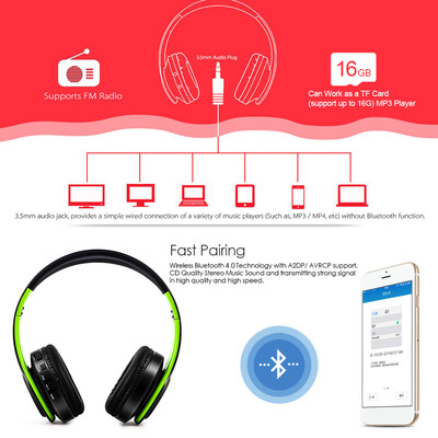Wireless Bluetooth Headphones Stereo Bluetooth 40 Headsets MP3 Player TF Card FM Radio 35mm Wired Earphone Hands-free w Mic Pur
Wireless Bluetooth Headphones Stereo Bluetooth 40 Headsets MP3 Player TF Card FM Radio 35mm Wired Earphone Hands-free w Mic Pur