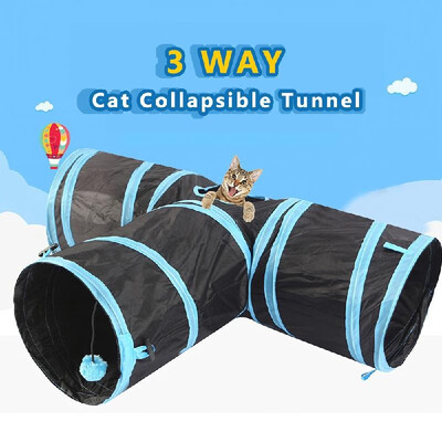 Cat Tunnel 3 Way Pet Play Tunnel Collapsible Tunnel Toy for Cats Dogs Rabbits Pets 
Cat Tunnel 3 Way Pet Play Tunnel Collapsible Tunnel Toy for Cats Dogs Rabbits Pets