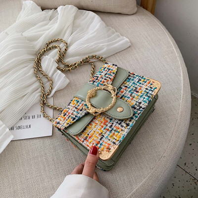 Chain small bag female new Korean fashion wild single shoulder Messenger bag small square bag tide
Chain small bag female new Korean fashion wild single shoulder Messenger bag small square bag tide