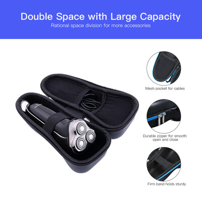 Hard Case for Flyco Philips Shaver S7000 S5000 S900 RQ PT HQ Series Beard Trimmer Storage Bag with Metal Hole to Charge for Travel
Hard Case for Flyco Philips Shaver S7000 S5000 S900 RQ PT HQ Series Beard Trimmer Storage Bag with Metal Hole to Charge for Travel