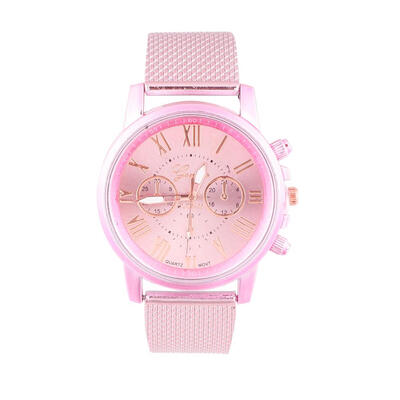 Geneva Fashion Simple Women Watch Luxury Roman Numerals Quartz Watches Gift