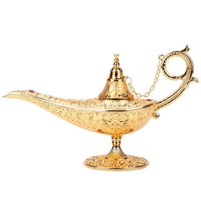Greensen Collectable Metal Carved Hollow Legend Lamp Hollow Aladdin Magic Genie Light Wishing Pot Decor
Greensen Collectable Metal Carved Hollow Legend Lamp Hollow Aladdin Magic Genie Light Wishing Pot Decor