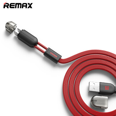 REMAX 2 in 1 8Pin Micro USB Interface Fast Charging Data Sync Cable with Flat Design 1m