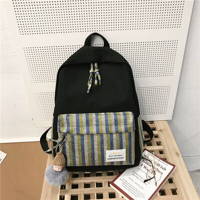 Schoolbag female college student ins Korean version of high school girls campus Mori simple canvas plaid backpack
Schoolbag female college student ins Korean version of high school girls campus Mori simple canvas plaid backpack
