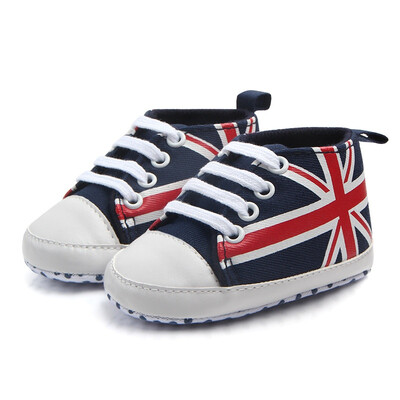 Fashion Spring And Autumn Rice Flag Lace Canvas Shoes Toddler Rope Soled Shoes Union Jack Pattern Baby Shoes
Fashion Spring And Autumn Rice Flag Lace Canvas Shoes Toddler Rope Soled Shoes Union Jack Pattern Baby Shoes