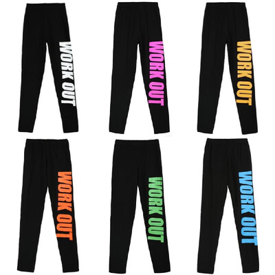 Sexy Women Slim Leggings Letter Print Elastic Waist Sport Yoga Casual Fitness Skinny Pencil Pants Trousers
Sexy Women Slim Leggings Letter Print Elastic Waist Sport Yoga Casual Fitness Skinny Pencil Pants Trousers