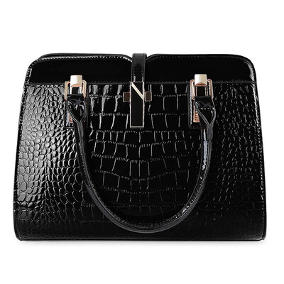 Guapabien Stylish PU Leather Women Tote Bag