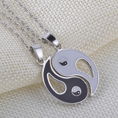 1 Pair Yin Yang Black White Taiji Pendant Necklace Jewelry Friends Lover Couple
1 Pair Yin Yang Black White Taiji Pendant Necklace Jewelry Friends Lover Couple