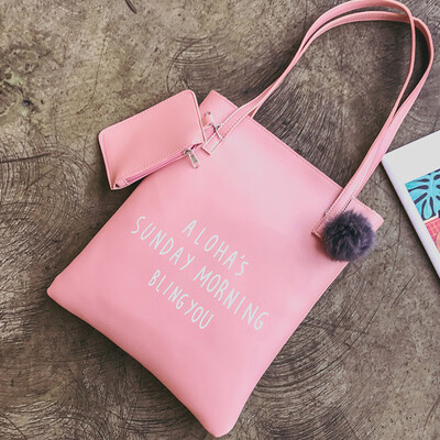 Tailored 2PC Fashion Women Hair Ball Bucket Handbag Crossbody Bag Messenger Bag Black
Tailored 2PC Fashion Women Hair Ball Bucket Handbag Crossbody Bag Messenger Bag Black