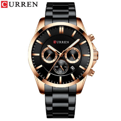 Curren 8358 Watch Men Waterproof Calendar Quartz Wrist Watch Business Alloy Case Stainless Steel Band Watch
Curren 8358 Watch Men Waterproof Calendar Quartz Wrist Watch Business Alloy Case Stainless Steel Band Watch