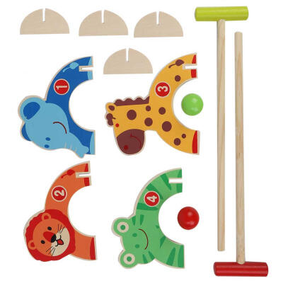Greensen Outdoor Sports Children Educational Wooden Animal Cartoon Croquet Golf Set Kids Toy Ball Games
Greensen Outdoor Sports Children Educational Wooden Animal Cartoon Croquet Golf Set Kids Toy Ball Games