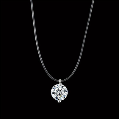 Transparent Fishing Line Necklace Women Heart Invisible Chain Crystal Rhinestone Choker Dainty Necklace Pendant On Line Collier
Transparent Fishing Line Necklace Women Heart Invisible Chain Crystal Rhinestone Choker Dainty Necklace Pendant On Line Collier