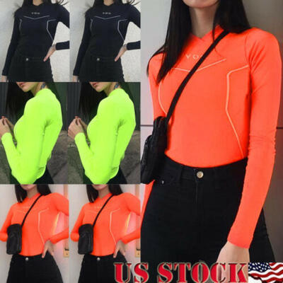 Womens Basic Long Sleeve Shirt Ladies V Neck Plain T-shirt Thin Tee Slim Top USA
Womens Basic Long Sleeve Shirt Ladies V Neck Plain T-shirt Thin Tee Slim Top USA