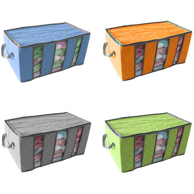 Bamboo Charcoal Clothing Storage Box Three-tier Structure Dust-proof Non-woven Storage Case
Bamboo Charcoal Clothing Storage Box Three-tier Structure Dust-proof Non-woven Storage Case