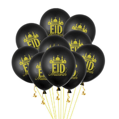 10Pcs EID Balloons Ramadan Decoration Moon Mosque Printed Pattern Balloons for Muslim EID Party Supplies
10Pcs EID Balloons Ramadan Decoration Moon Mosque Printed Pattern Balloons for Muslim EID Party Supplies