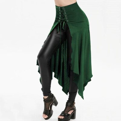 Roseonmyhand Women Halloween Gothic Punk Asymmetric Lace-up Slit Front Skirt A-Line Skirt
Roseonmyhand Women Halloween Gothic Punk Asymmetric Lace-up Slit Front Skirt A-Line Skirt