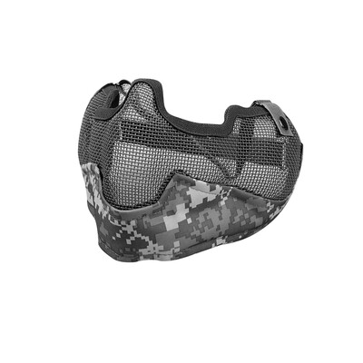 ZL-V2 Half-face Mesh Mask with Ear Protection Impact-resistance 700FPS Protective Mask Carbon Steel Mesh for Outdoor CS Paintball
ZL-V2 Half-face Mesh Mask with Ear Protection Impact-resistance 700FPS Protective Mask Carbon Steel Mesh for Outdoor CS Paintball