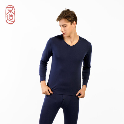 JZAO mens thermal underwear wool thickening autumn clothes long pants warm set navy blue V-neck code
JZAO mens thermal underwear wool thickening autumn clothes long pants warm set navy blue V-neck code