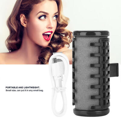 Greensen USB Rechargeable Mini Electric Hair Curler Wireless Hair Roller See-through Bangs Hair Styler Hair Styler Styling Tool