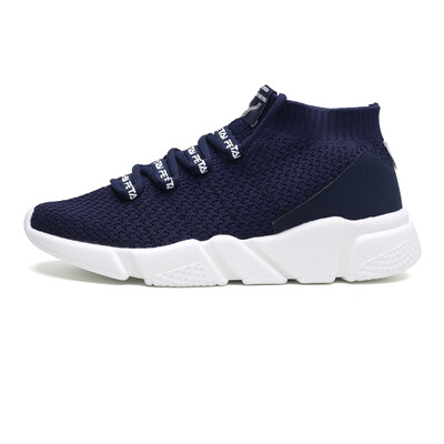 Mens Vulcanized Shoes Flat High Top Lace-up Elastic Sock Shoes New Breathable Platform Sneakers Men Flying Woven Casual Footwear
Mens Vulcanized Shoes Flat High Top Lace-up Elastic Sock Shoes New Breathable Platform Sneakers Men Flying Woven Casual Footwear