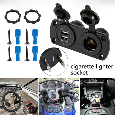 12V Car SUV Cigarette Lighter Socket Splitter Dual USB Power Adapter Charger Kit
12V Car SUV Cigarette Lighter Socket Splitter Dual USB Power Adapter Charger Kit