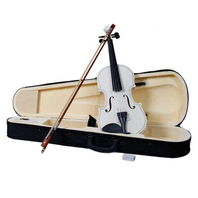 Ktaxon 44 White Acoustic Violin Fiddle with Hard Case Bow Rosin Full Size for beginning
Ktaxon 44 White Acoustic Violin Fiddle with Hard Case Bow Rosin Full Size for beginning