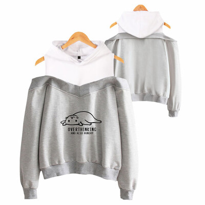 Tailored Women Off Shoulder Lazy Cat Print Loose Hooded Sweatshirt Fake Two-Piece Blouse
Tailored Women Off Shoulder Lazy Cat Print Loose Hooded Sweatshirt Fake Two-Piece Blouse