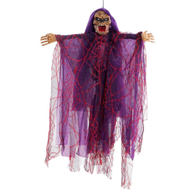 New Voice Control Cap Gauze Ghost For Halloween Hanging Decoration With Sound And Red Light
New Voice Control Cap Gauze Ghost For Halloween Hanging Decoration With Sound And Red Light