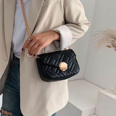 Textured small fragrance bag female bag new 2019 Korean version of the stylish rhombic versatile chain shoulder slung small square bag 
Textured small fragrance bag female bag new 2019 Korean version of the stylish rhombic versatile chain shoulder slung small square bag