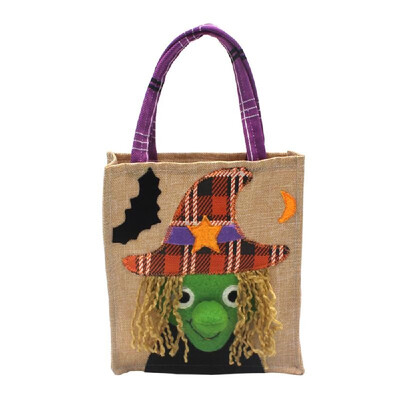 Halloween Linen Candy Bag Trick or Treat Kids Candy Bucket Handbag with Handle Halloween Party Costumes Supplies Decoration--Pump
Halloween Linen Candy Bag Trick or Treat Kids Candy Bucket Handbag with Handle Halloween Party Costumes Supplies Decoration--Pump