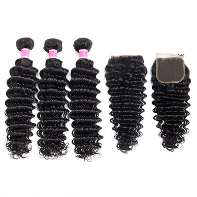 Amazing Star Lace Closure with Bundles Human Hair Weave Malaysian Virgin Hair Deep Wave with Closure 4x4" Free Part
Amazing Star Lace Closure with Bundles Human Hair Weave Malaysian Virgin Hair Deep Wave with Closure 4x4" Free Part
