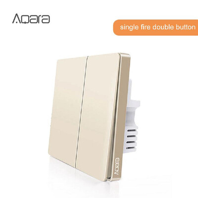 Aqara QBKG03LM Wall Switch Intelligent Home Switching Remote Control Home Kit single fire double button - Golden&Silvery
Aqara QBKG03LM Wall Switch Intelligent Home Switching Remote Control Home Kit single fire double button - Golden&Silvery