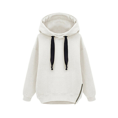 Women Hooded Sweatshirt Long Sleeve Velvet Thick Warm Hoodies Female Zipper Decor Pullover Solid Color Sweatshirts Tops
Women Hooded Sweatshirt Long Sleeve Velvet Thick Warm Hoodies Female Zipper Decor Pullover Solid Color Sweatshirts Tops