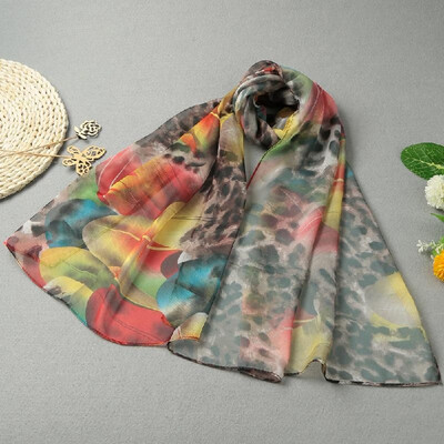 Fashion Women Chiffon Leopard Scarf All-match Contrast Feather Long Shawl Vintage Cape Pashmina Muffler BlueRed
Fashion Women Chiffon Leopard Scarf All-match Contrast Feather Long Shawl Vintage Cape Pashmina Muffler BlueRed