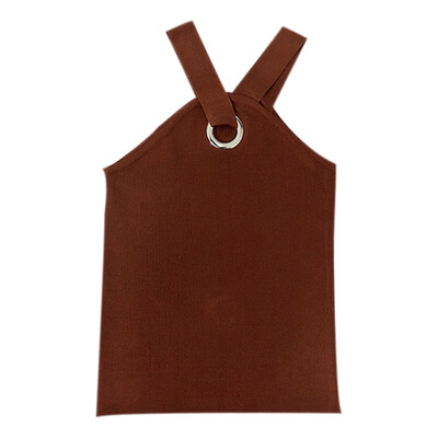 Women Summer Sexy Fashion Concise Solid Halter Neck Sleeveless Slim Fit Camisole Top