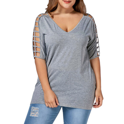 Roseonmyhand Plus Size Fashion Women Hollow Out Sleeve T-Shirt V-Neck Blouse Casual Tops
Roseonmyhand Plus Size Fashion Women Hollow Out Sleeve T-Shirt V-Neck Blouse Casual Tops