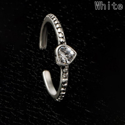 Retro Silver Plated Ring Love Lady Fashion Personality Ring