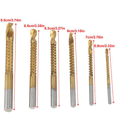 Greensen 6Pcs HSS Titanium Coated Drill Bit Woodworking Wood Aluminum Plastic Hole Grooving Tool
Greensen 6Pcs HSS Titanium Coated Drill Bit Woodworking Wood Aluminum Plastic Hole Grooving Tool
