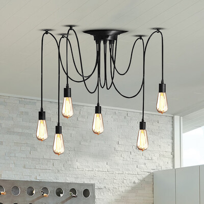 Siaonvr Ajustable DIY Ceiling Spider Light Rustic Chandelier Industrial Hanging Light
Siaonvr Ajustable DIY Ceiling Spider Light Rustic Chandelier Industrial Hanging Light