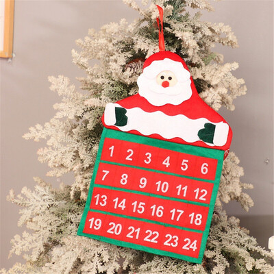 Siaonvr Christmas Old Hairy Man Calendar Advent Countdown Calendar Wall Calendar