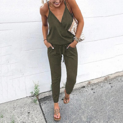 Cross-border hot sale explosions 2019 spring&summer fashion casual belt pocket backless sling female jumpsuit 101043 black
Cross-border hot sale explosions 2019 spring&summer fashion casual belt pocket backless sling female jumpsuit 101043 black