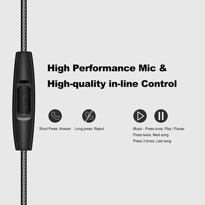FONGE W3 35mm Wired In-ear Earphones Metal Magnetic Earbuds Headphones Sports Headset with In-line Remote Control Microphone Blac
FONGE W3 35mm Wired In-ear Earphones Metal Magnetic Earbuds Headphones Sports Headset with In-line Remote Control Microphone Blac
