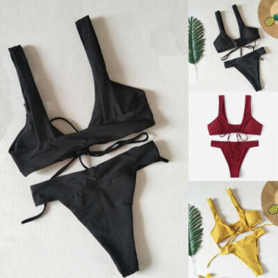 Womens High Waisted Padded Bikini Set Swimsuit Beachwear Swimwear Bathing Suit
Womens High Waisted Padded Bikini Set Swimsuit Beachwear Swimwear Bathing Suit
