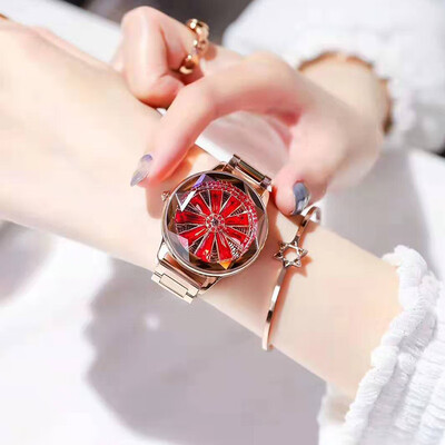 UG personality turntable red steel belt watch quartz watch female watch leather watch
UG personality turntable red steel belt watch quartz watch female watch leather watch